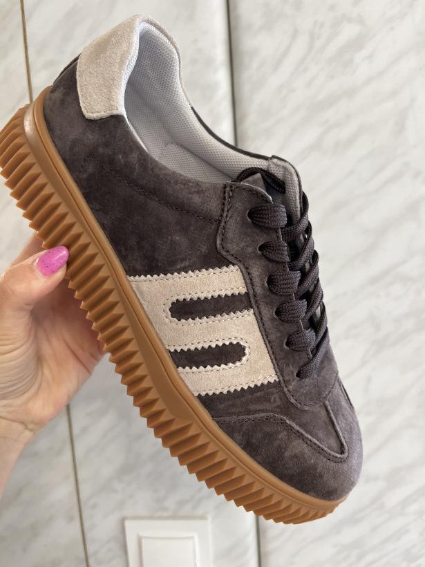 Plus 2 adidas samba brązowa karbowana podeszwa Enplus FL992-4 Coffee