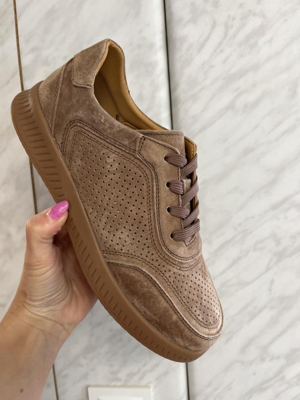 Plus 8 samba brązowa dziurki zamsz Enplus FL990-4 Brown