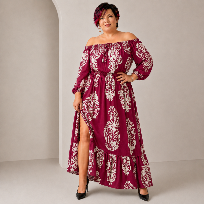 Letnia sukienka hiszpanka plus size 100% wiskoza