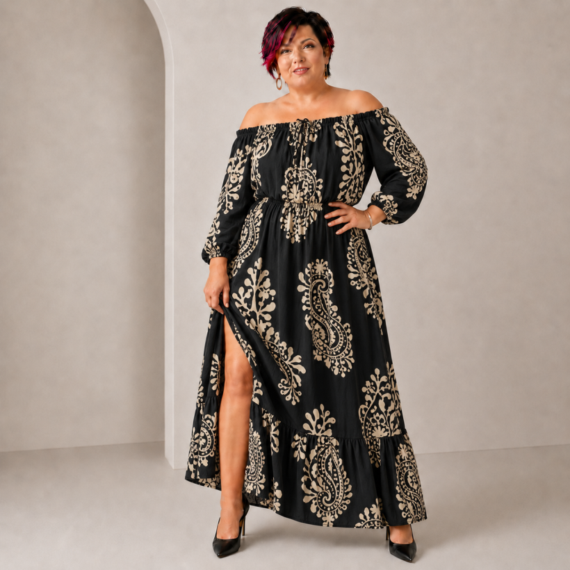 Letnia sukienka hiszpanka plus size 100% wiskoza