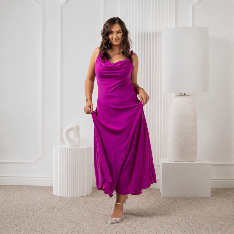 Sukienka Maxi Aqua