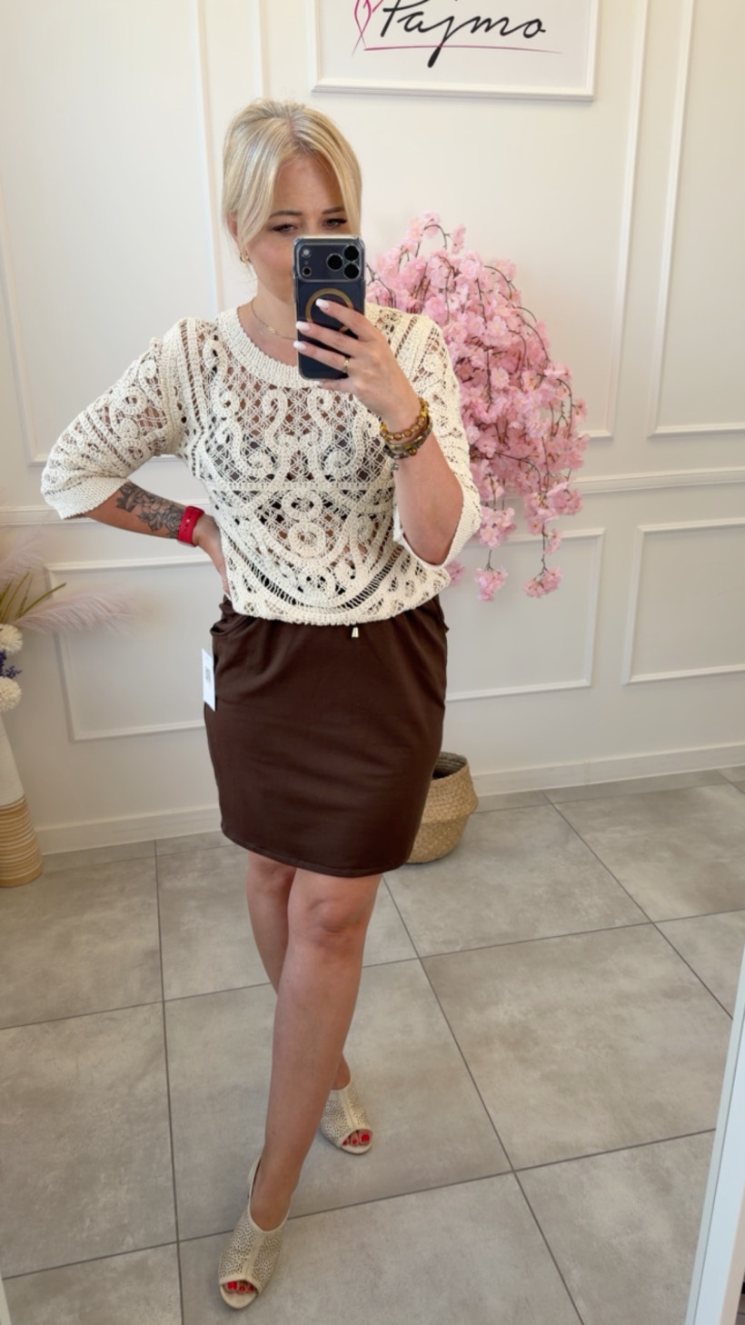 Bluzka boho rękaw 3/4 15124