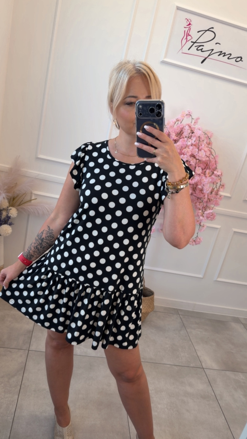 Sukienka mini grochy 15134