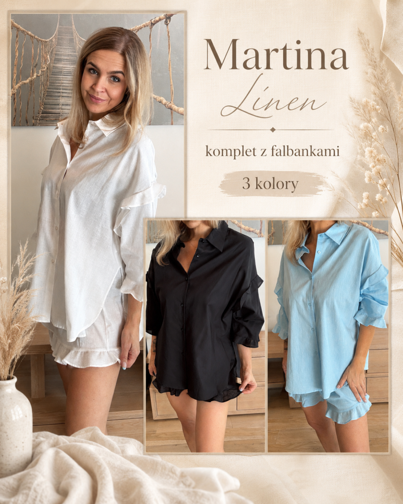 Komplet Martina Linen Polski Producent 