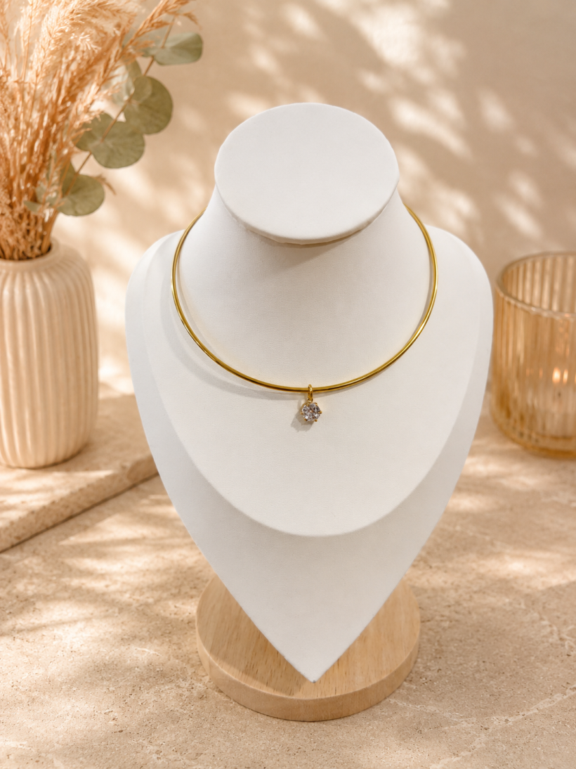 collier ras de cou diamant 