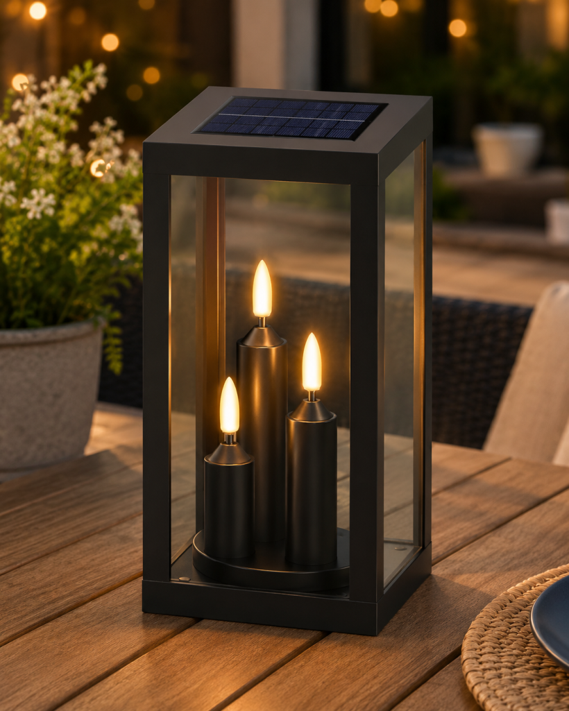 Lampion solarny LED – świecący 24h dzień/noc