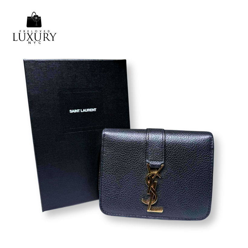 YVES SAINT LAURENT Leather Wallet (Model 0622)