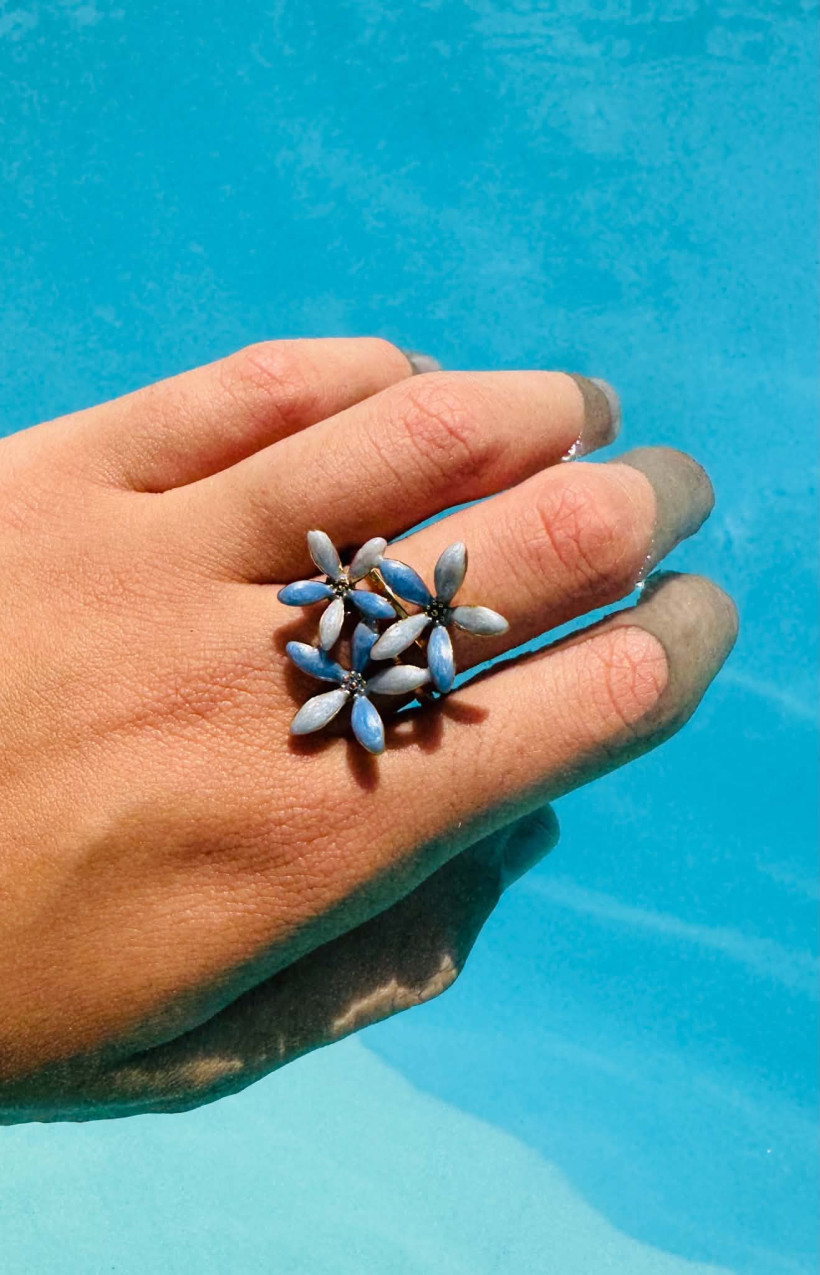 Bague fleurs 