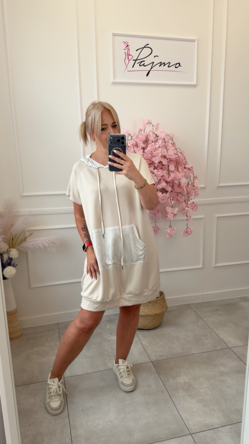 Bluza tunika z kapturem 15156