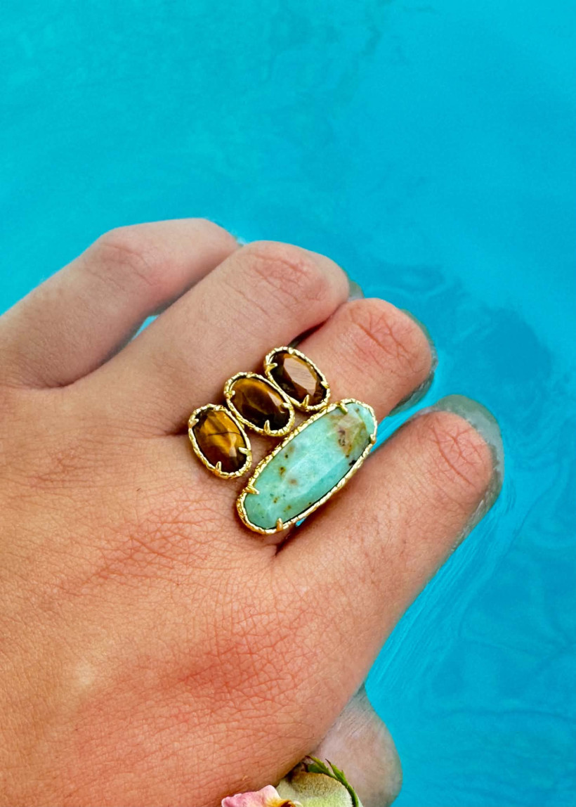 Bague pierre naturelle 