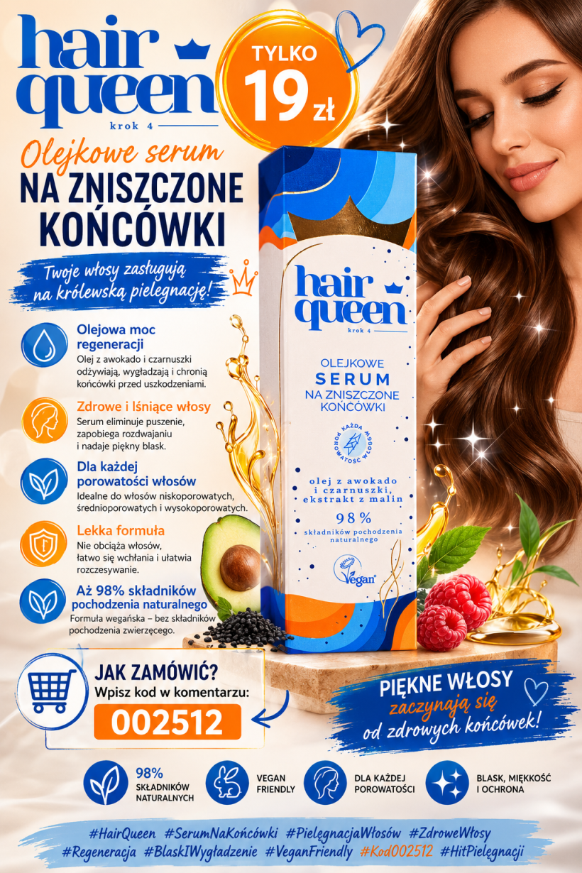 Olejowe serum do włosów