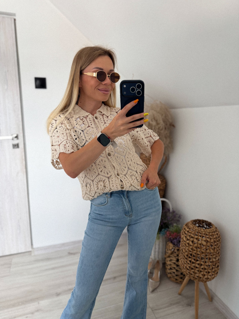 Bluzka BOHO polo