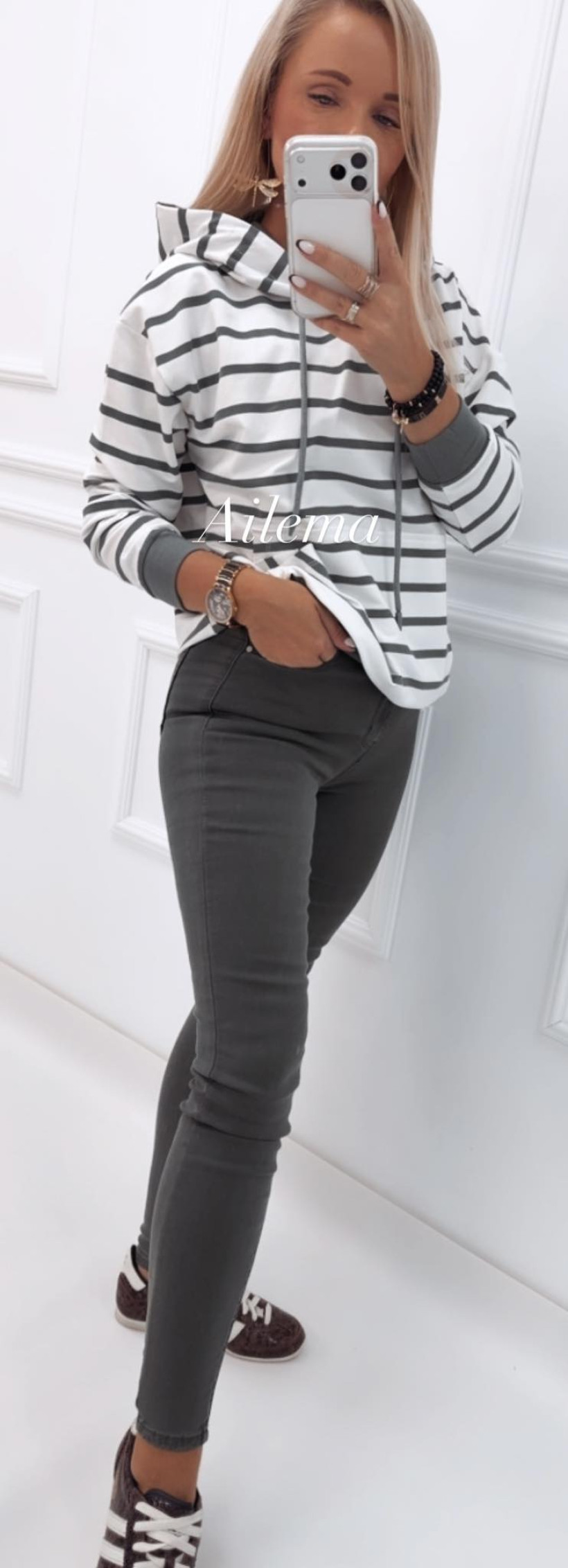 Jeansy Goodies rurki Q552-4 khaki