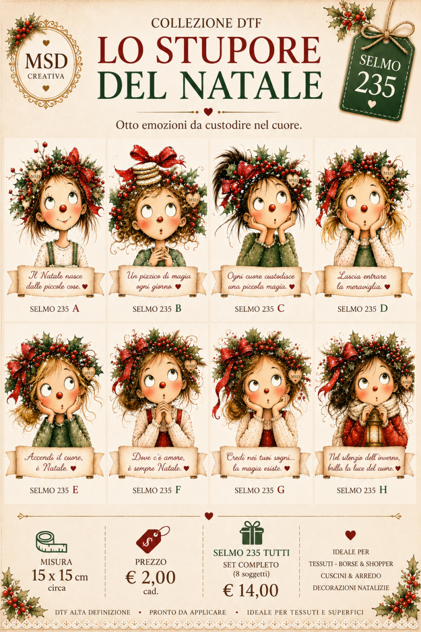 DTF  "LO STUPORE DEL NATALE" 15x15 circa