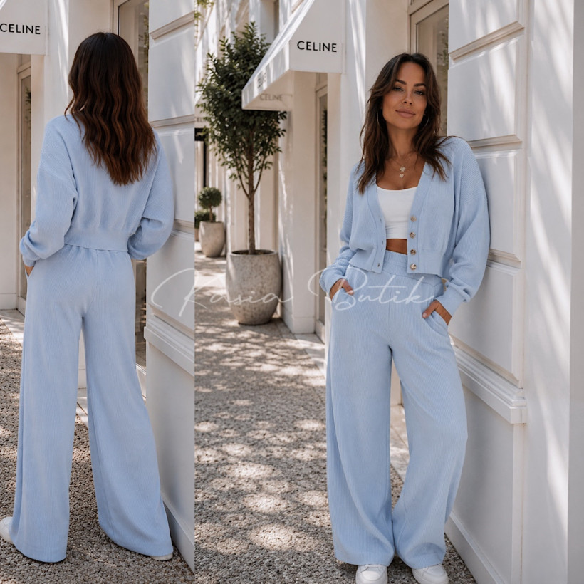 Komplet Bawełniany Meggi Baby Blue