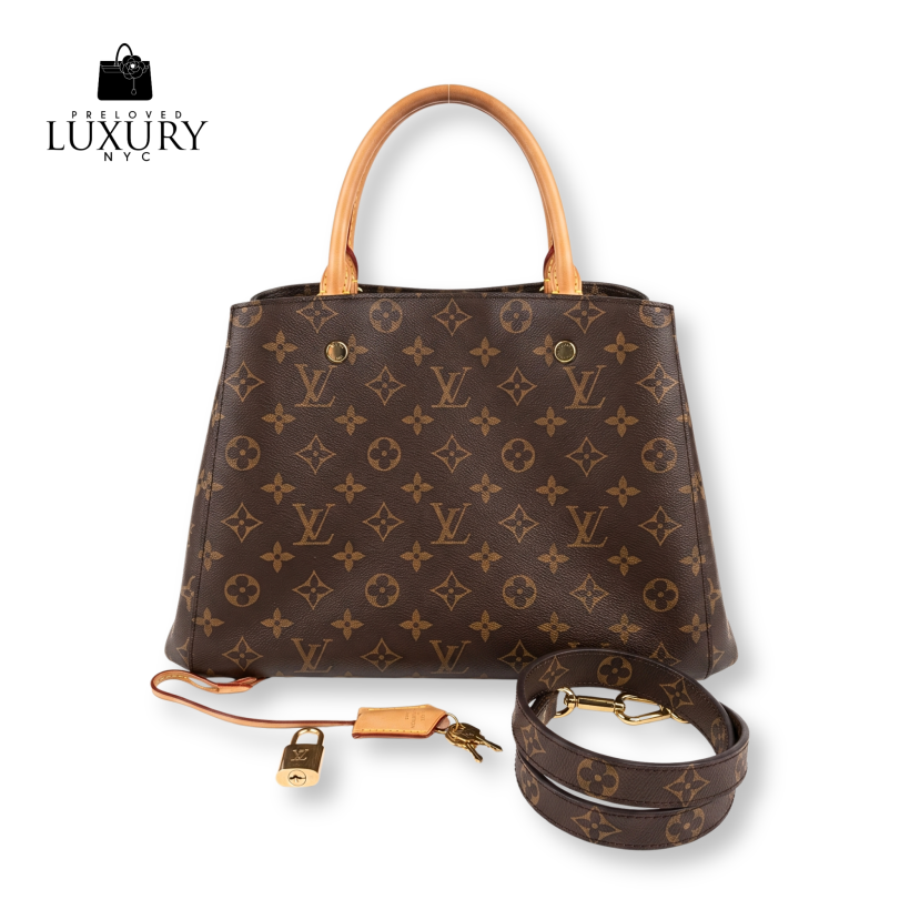 LOUIS VUITTON Monogram Montaigne MM 2Way Bag (M41056)