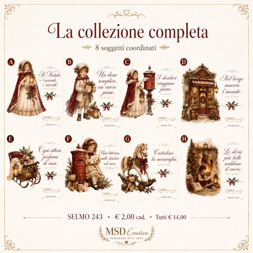 DTF "natale d'altri tempi" 15X15 C.CA