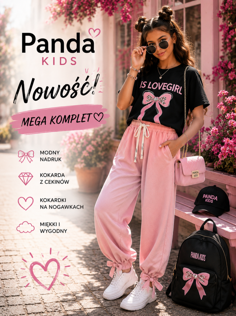 Bluzka kokardka cekiny czarna