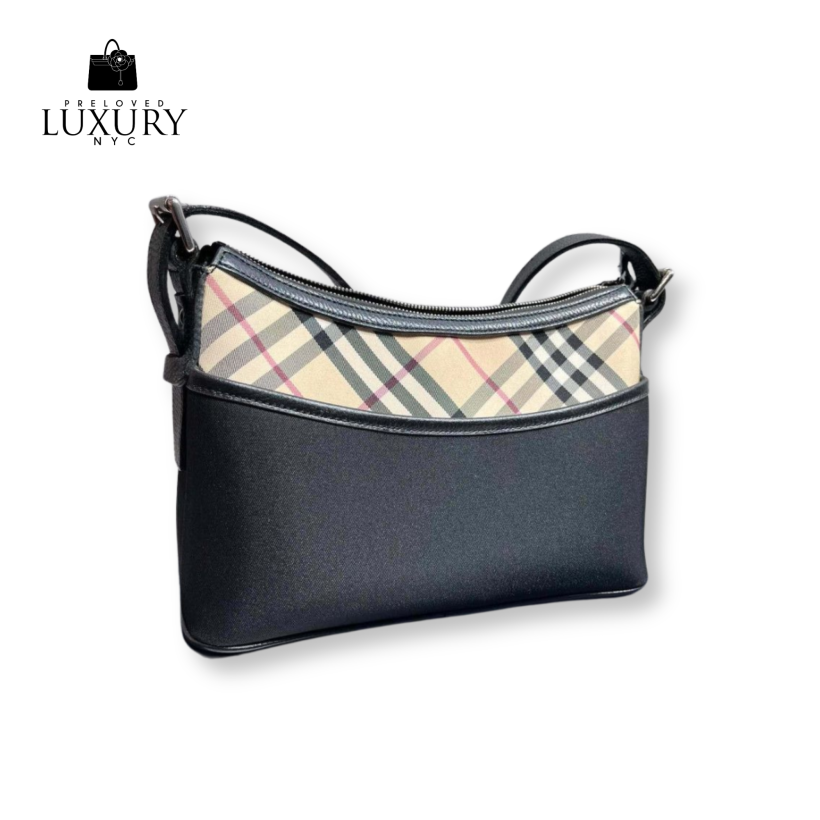 BURBERRY Nova Check Nylon One-Shoulder Bag