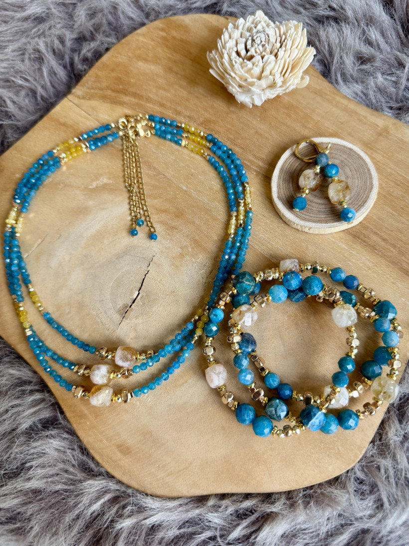 choker apatyt cytryn 