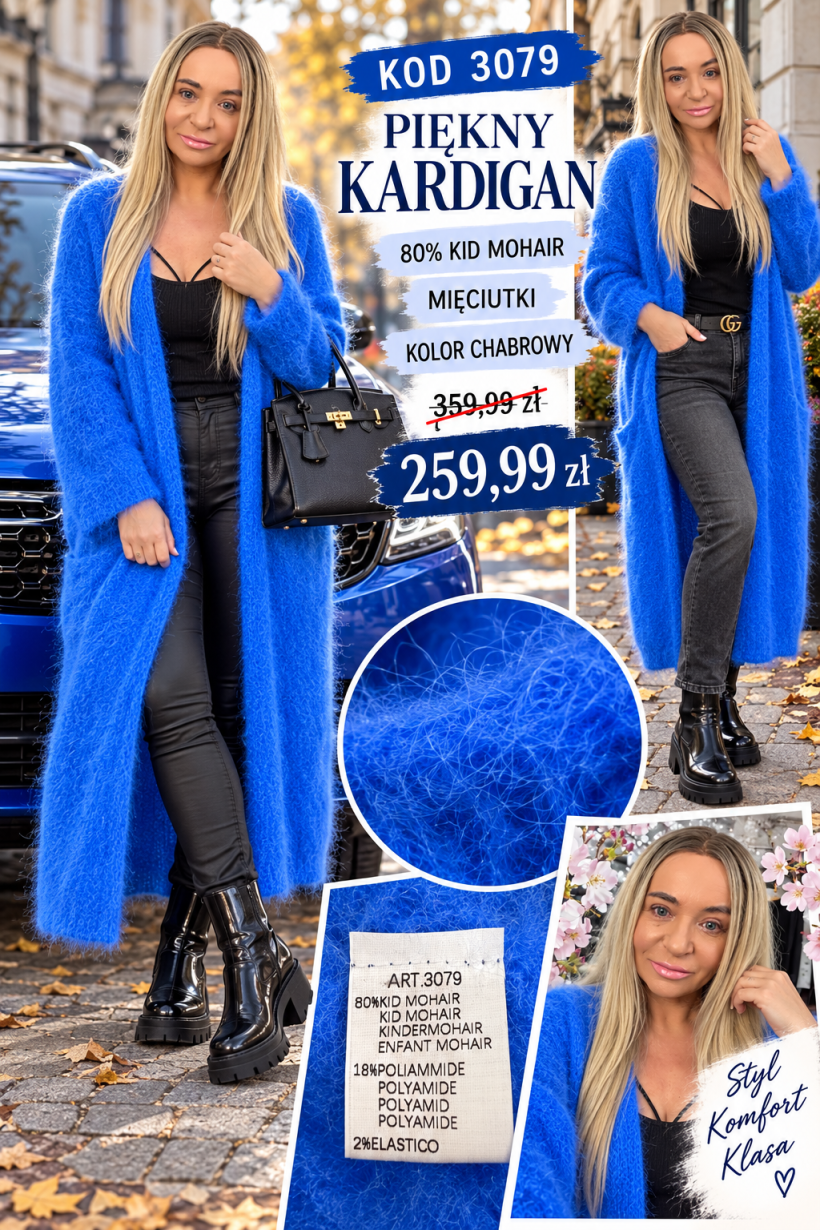 KARDIGAN MOHER 3079 SK4 %PROMOCJA DNIA