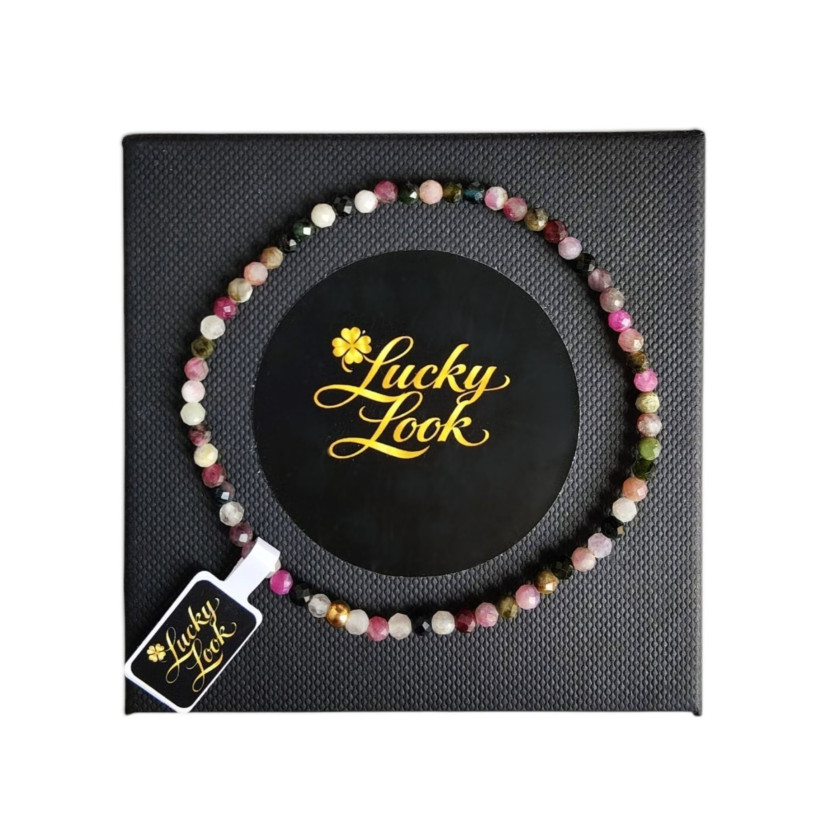 Lucky Look Bransoletka Turmalin Kolorowy B7366