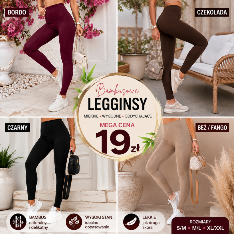 Getry damskie Bamboo bezowe