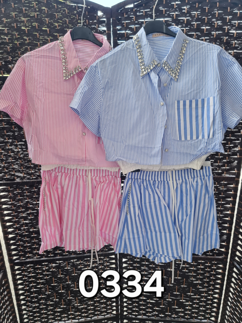 Conjunto riscas  calção  (1B) - 0334
