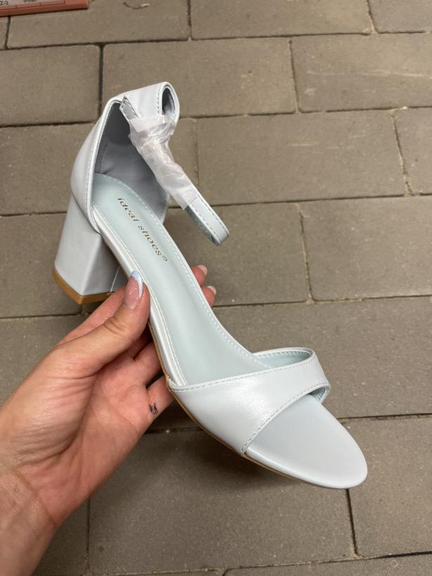 FRANCJA 9 sandał ideał Shoes 6200 blue sandalek na klocku