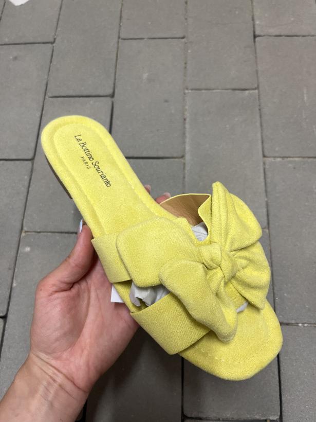  FRANCJA 28 klapek BTYS9996 yellow żółty klapek kokarda