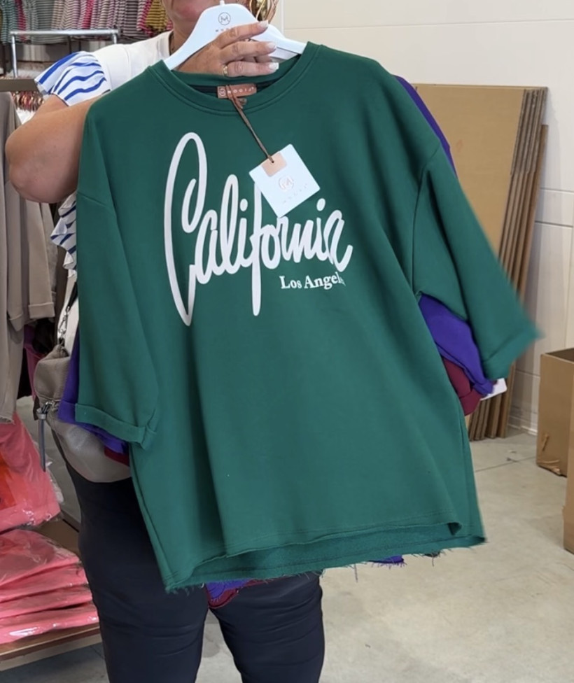 Italia nr 17 - Bluza jednokolorowa CALIFORNIA Mooij - 1740 - zielony