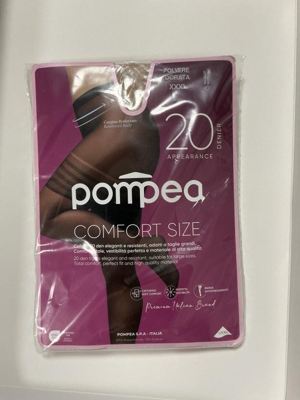 Rajstopy pompea - 20 DEN - 3XL - cieliste