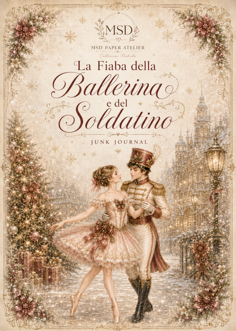 Junk Journal A4 – La Fiaba della Ballerina e del Soldatino