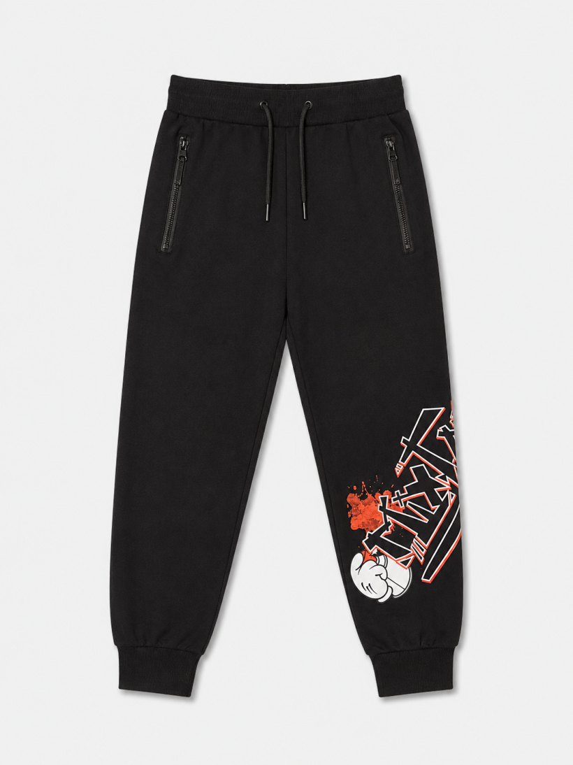Spodnie chłopięce dres GRAFITTY WXH-09- CZARNY