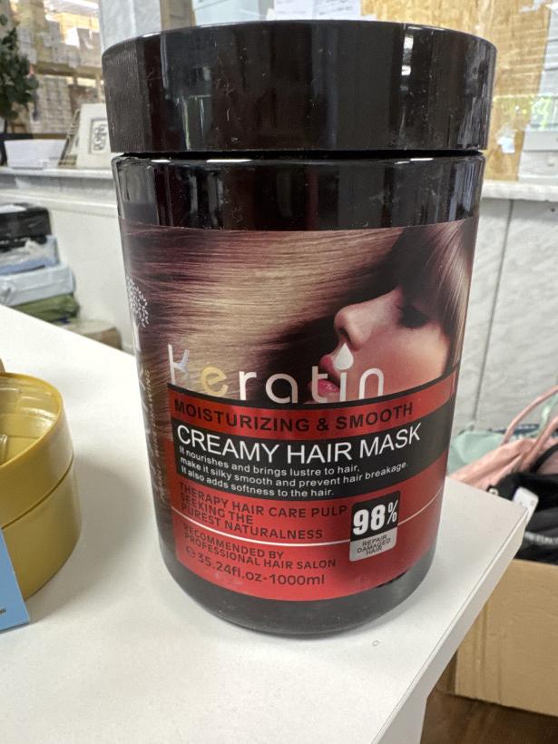 Kremowa maska Keratin do włosów porowatych