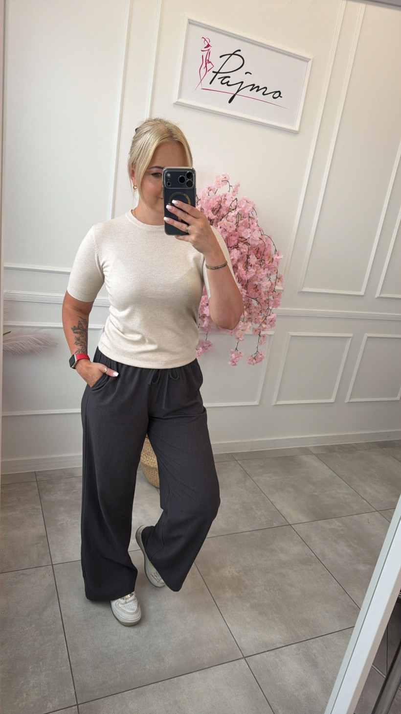 Sweter basic okrągły dekolt 15221