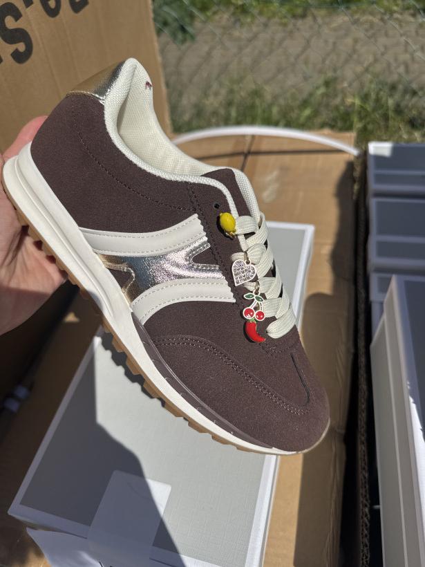 Sportowe 4 Adidas brązowy Mix Feel AD-191 brown