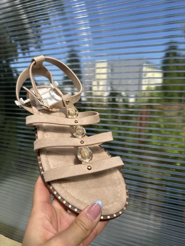 Tani 15 sandał joalice h8-550 khaki beżowy sandał rzymianka