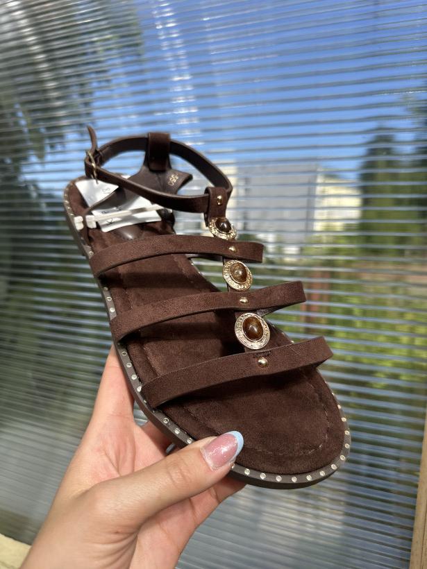 Tani 18 sandał joalice h8-550 Brown brązowy sandał Rzymianka 