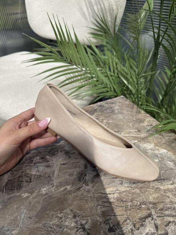 Balet 2 balerina bez eko skóra Siwiecki JH602P beige 