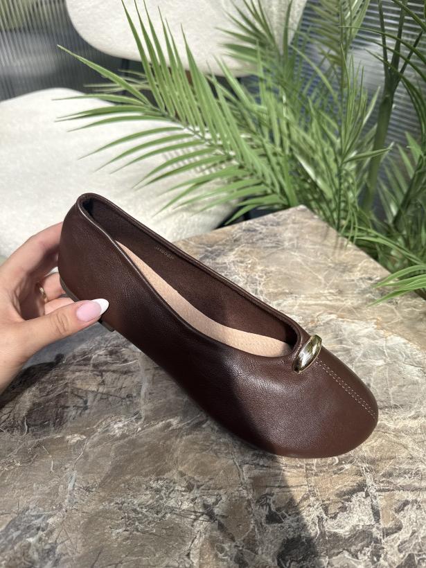 Balet 7 balerina wędzidło bez eko skóra Siwiecki JH608P brown
