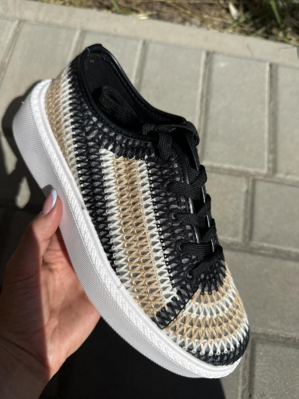 SZYDEŁKO CZARNE adik seastar jh537p black czarny adik pleciony
