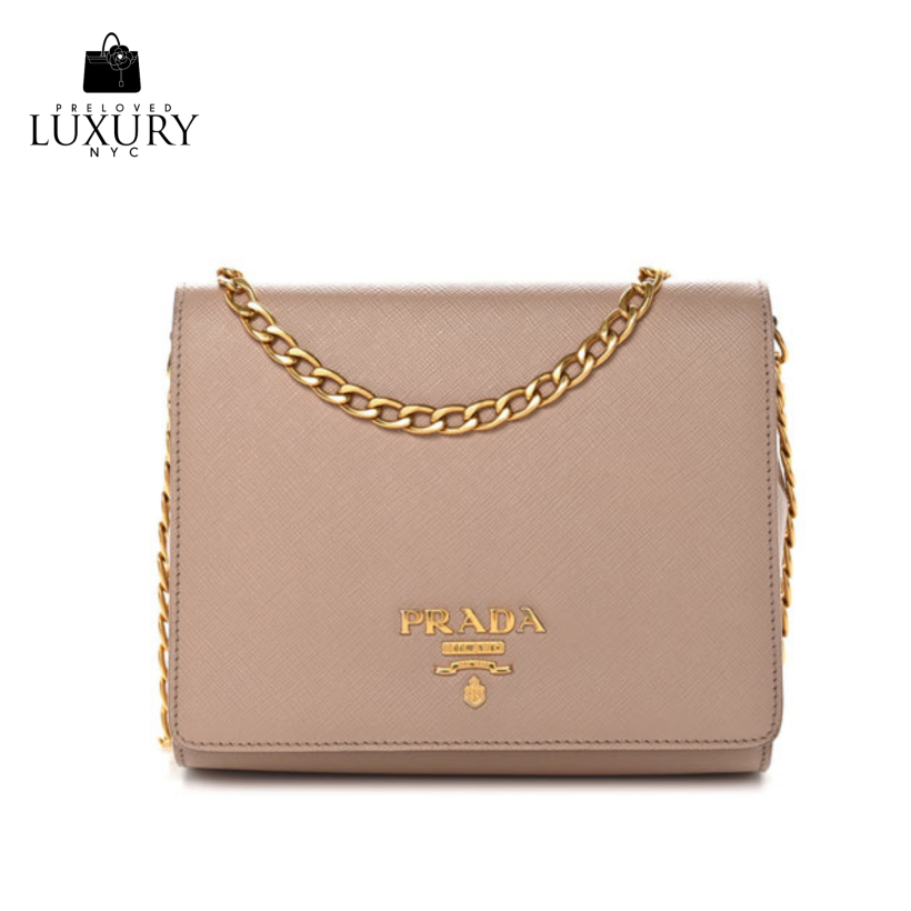 PARADA Saffiano Chain Crossbody Bag