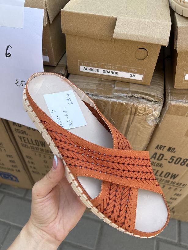 AZUR 7  - Hiszpania laczek ażurowy pomarańczowy AD-5088  ORANGE 
