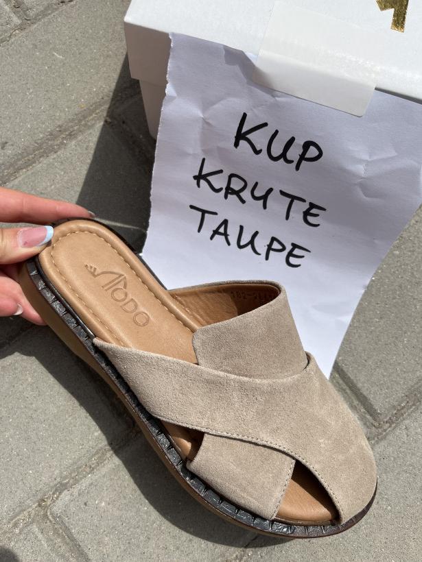 KRYTE TAUPE modo klapek pełne przody