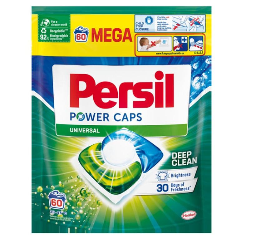 Kapsułki do prania Persil Power Caps Universal Mega 60 sztuk