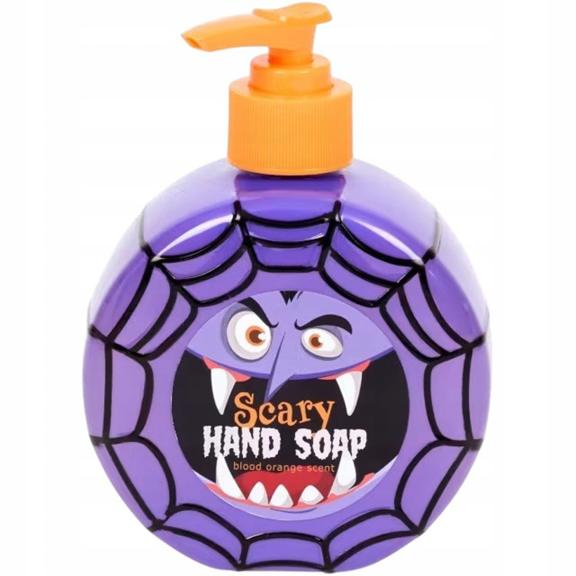 Mydło do rąk Halloween z pompką 400 ml – zapach czerwonej pomarańczy