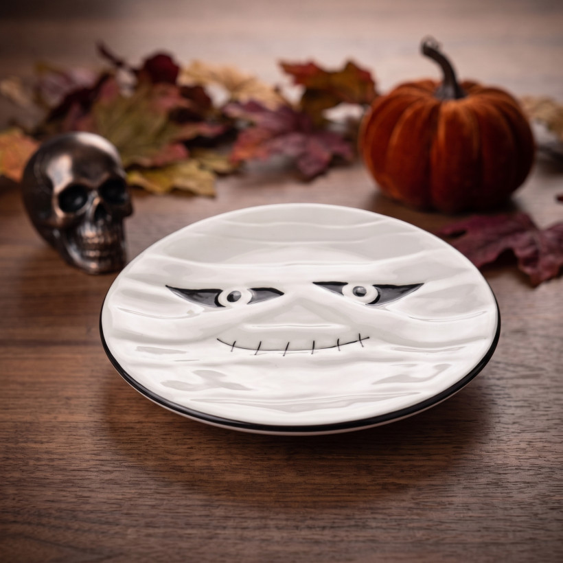 Talerz ceramiczny Mumia halloween 20cm