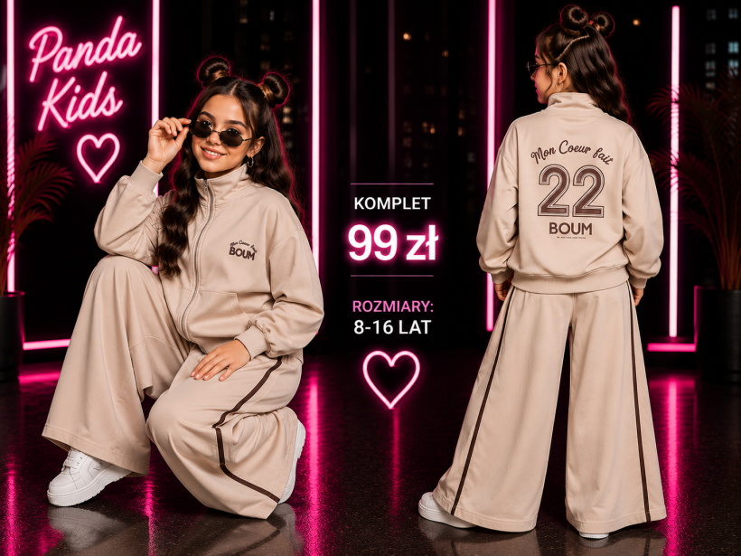 Komplet premium 22 beżowy