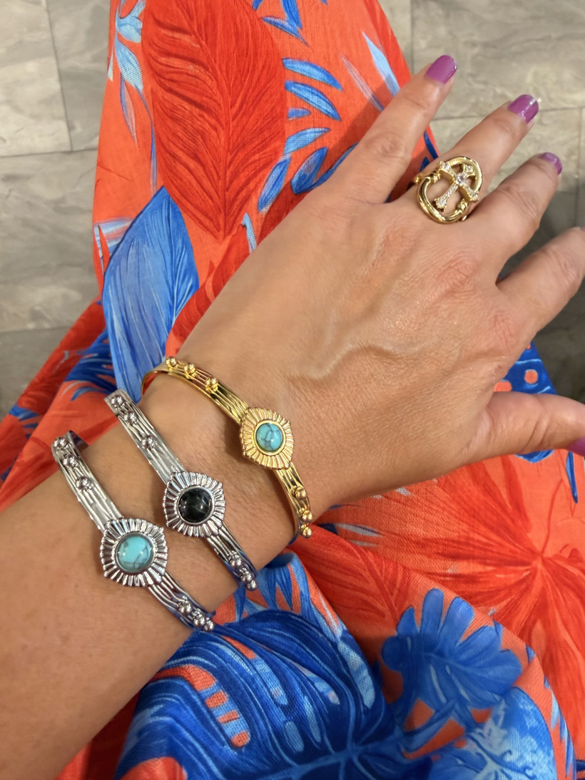 bracelet jonc pierre 